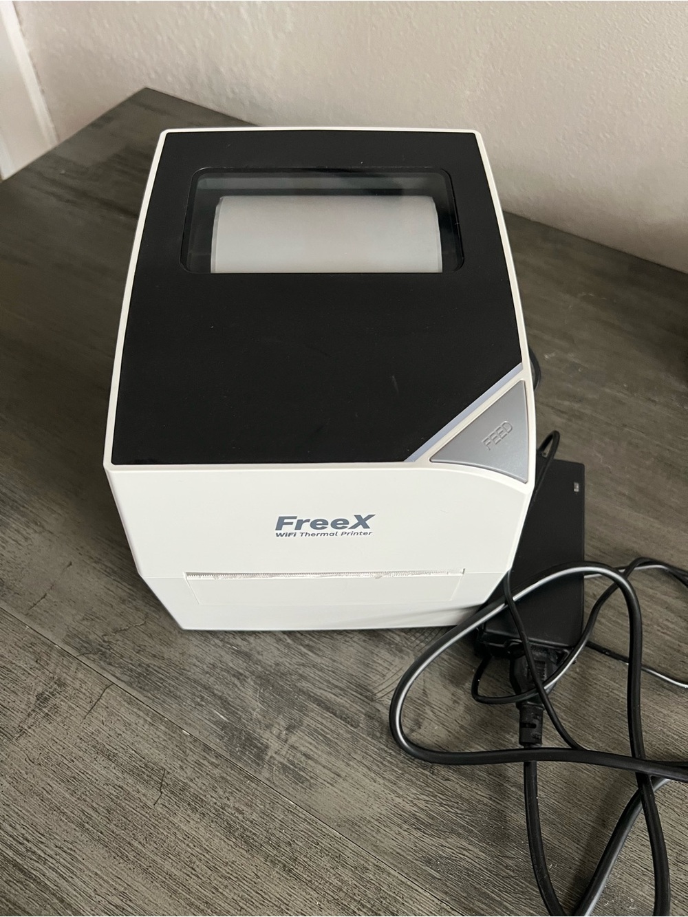 FreeX WiFi Thermal Printer - White and Black